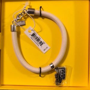 Coach x Keith Haring white leather bracelet